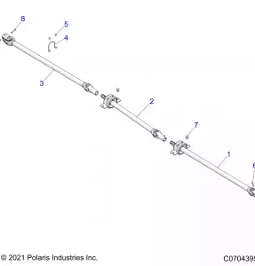 DRIVE TRAIN, PROP SHAFT - Z21R4C92AL/AX/BL/BX (C0704395)