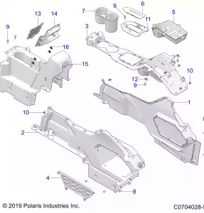 BODY, CENTER CONSOLE - Z21R4C92AL/AX/BL/BX (C0704028-5)