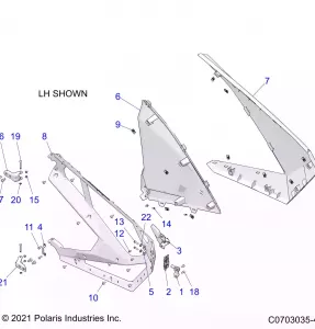 BODY, DOORS, FRONT - Z21R4C92AL/AX/BL/BX (C0703035-4)