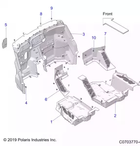 BODY, FLOOR PANELS, FRONT - Z21R4C92AL/AX/BL/BX (C0703770-4)