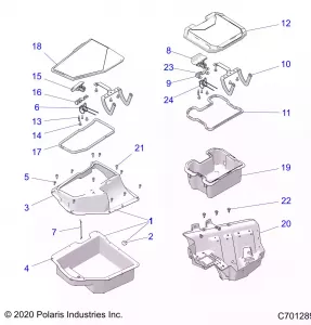 BODY, FRONT STORAGE - Z21R4C92AL/AX/BL/BX (C701289)