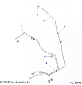 BODY, Топливная система LINES, STD. - Z21R4C92AL/AX (C0702893-1)