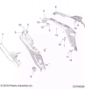 BODY, REAR FENDERS - Z21R4C92AL/AX/BL/BX (C0704028-1)