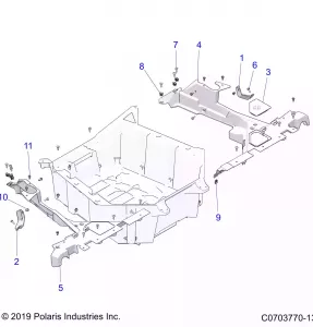 BODY, REAR RACK, MOUNTING - Z21R4C92AL/AX/BL/BX (C0703770-13)