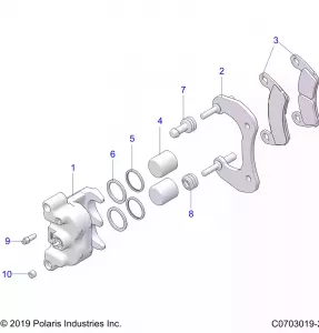 BRAKES, CALIPER, REAR - Z21R4C92AL/AX/BL/BX (C0703019-2)