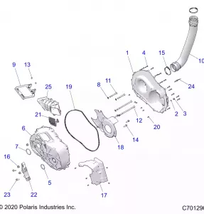 DRIVE TRAIN, CLUTCH COVER AND DUCTING - Z21R4C92AL/AX/BL/BX (C701296)