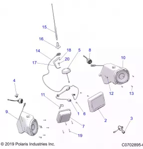 ELECTRICAL, OPTION, AUDIO, FRONT - Z21R4C92AL/AX/BL/BX (C0702895-6)