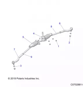 STEERING, Коробка передач - Z21R4C92AL/AX/BL/BX (C0702881-5)