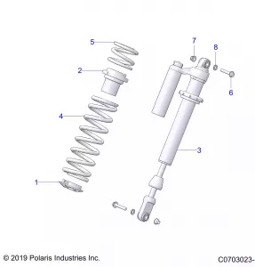 SUSPENSION, FRONT SHOCK MOUNTING, STANDARD/PREMIUM - Z21R4C92AL/AX/BL/BX (C0703023-1)