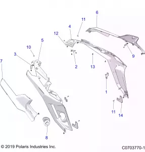 BODY, REAR FENDERS - Z21R4E92BD/BJ (C0703770-11)