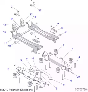 BODY, Сидение MOUNTING, FRONT - Z21R4E92BD/BJ (C0703768-2)