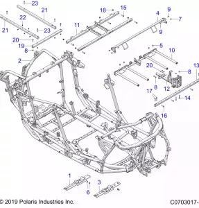 CHASSIS, MAIN Рама - Z21R4E92BD/BJ (C0703017-1)