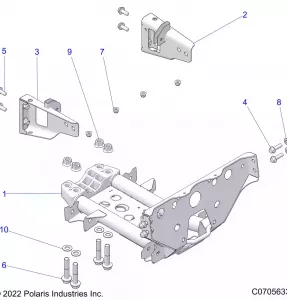 CHASSIS, MOUNTING, FRONT GEARCASE - Z21R4E92BD/BJ (C0705633)