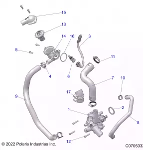 ENGINE, WATERPUMP AND BYPASS - Z21R4E92BD/BJ (C0705332)