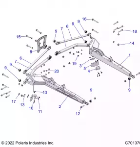 SUSPENSION, REAR CONTROL ARMS - Z21R4E92BD/BJ (C701376)