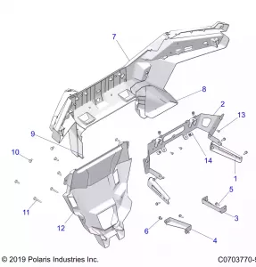 BODY, REAR BUMPER - Z21R4F92AH/BH (C0703770-9)