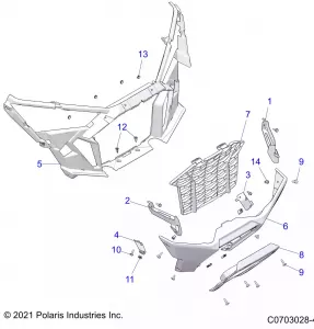 BODY, FRONT BUMPER - Z21R4D92AM/BM (C0703028-4)