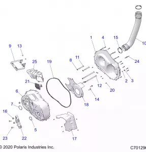 DRIVE TRAIN, CLUTCH COVER AND DUCTING - Z21R4D92AM/BM (C701296)