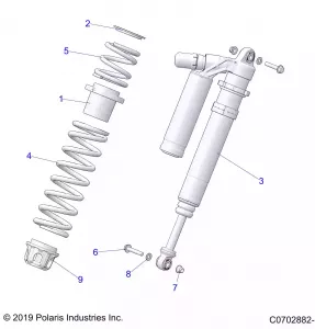 SUSPENSION, FRONT SHOCK MOUNTING, DELUXE - Z21R4D92AM/BM (C0702882-1)