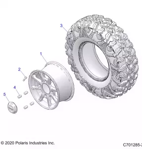 WHEELS, REAR - Z21R4D92AM/BM (C701285-2)