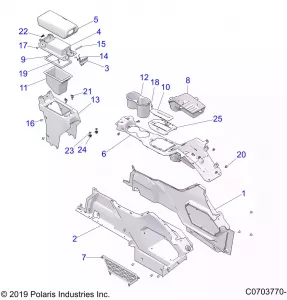 BODY, CENTER CONSOLE - Z21RAC92AL/AX/BL/BX (C0703770-1)