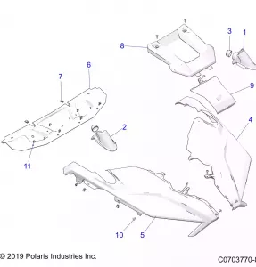 BODY, HOOD - Z21RAC92AL/AX/BL/BX (C0703770-8)