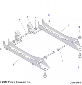 BODY, Сидение MOUNTING, PASS. - Z21RAC92AL/AX/BL/BX (C0703768-3)