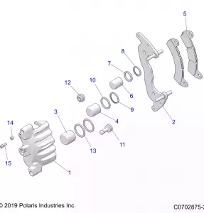 BRAKES, CALIPER, FRONT - Z21RAC92AL/AX/BL/BX (C0702875-2)