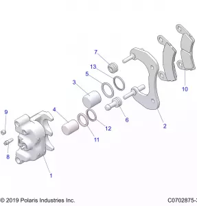 BRAKES, CALIPER, REAR - Z21RAC92AL/AX/BL/BX (C0702875-3)