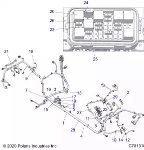 ELECTRICAL, WIRE HARNESS, CHASSIS, ULTIMATE - Z21RAC92AL/AX/BL/BX (C701310)