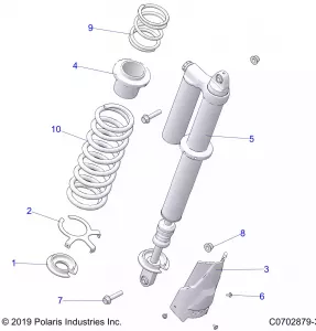 SUSPENSION, REAR SHOCK MOUNTING, STANDARD/PREMIUM - Z21RAC92AL/AX/BL/BX (C0702879-3)