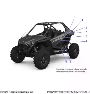 BODY, Наклейки, GRAPHICS - Z21RAC92BF (22RZRPROXPPREMIUMDECAL-01)