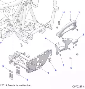 CHASSIS, MOUNTING, FRONT GEARCASE - Z21RAC92BF (C0702873-2)
