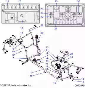 ELECTRICAL, WIRE HARNESS, CHASSIS, ULTIMATE - Z21RAC92BF (C0705750)