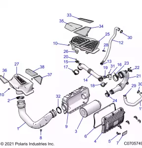 ENGINE, Впуск SYSTEM - Z21RAC92BF (C0705749)