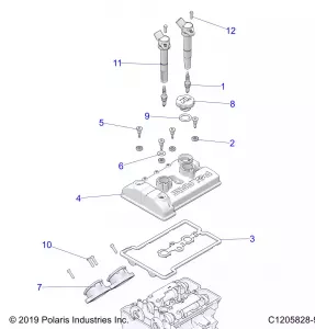 ENGINE, THROTTLE Кузовные детали AND Клапанная крышка - Z21RAC92BF (C1205828-9)