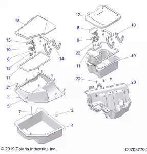 BODY, FRONT STORAGE - Z21RAE92AG/AS/BG/BS (C0703770-7)