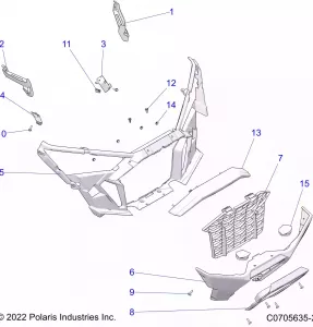 BODY, FRONT BUMPER - Z21RAE92BD/BJ (C0705635-2)