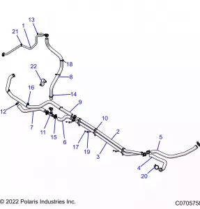 ENGINE, Охлаждение ROUTING ENGINE - Z21RAE92BD/BJ (C0705758)