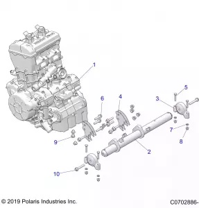 ENGINE, MOUNTING - Z21RAE92BD/BJ (C0702886-1)