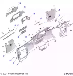 BODY, DASH LOWER - Z21RAF92AH/BH (C0704600)