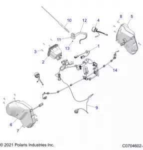 ELECTRICAL, OPTION, AUDIO, FRONT - Z21R4F92AH/BH (C0704602-1)