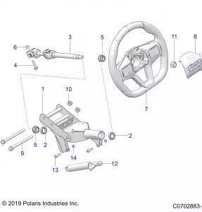 STEERING, UPPER, STANDARD - Z21RAF92AH/BH (C0702883-1)