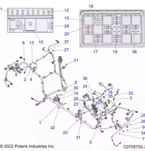 ELECTRICAL, WIRE HARNESS, CHASSIS - Z21RAD92BB/BK (C0705752-2)