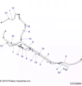 ENGINE, Охлаждение ROUTING ENGINE - Z21RAD92BB/BK(C0702889-1)