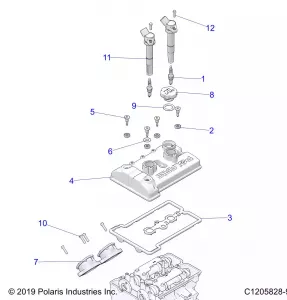 ENGINE, THROTTLE Кузовные детали AND Клапанная крышка - Z21RAD92BB/BK (C1205828-9)