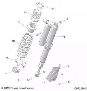 SUSPENSION, REAR SHOCK MOUNTING, ULTIMATE - Z21RAD92BB/BK (C0702880-1)