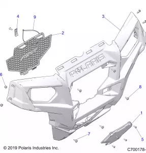 BODY, FRONT BUMPER - Z21CHA57A2/K2/E57AK (C700178-2)