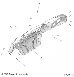 BODY, REAR BUMPER - Z21CHA57A2/K2/E57AK (C701041-2)