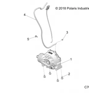 DRIVE TRAIN, FRONT GEARCASE - Z21CHA57A2/K2/E57AK (C700172-5)